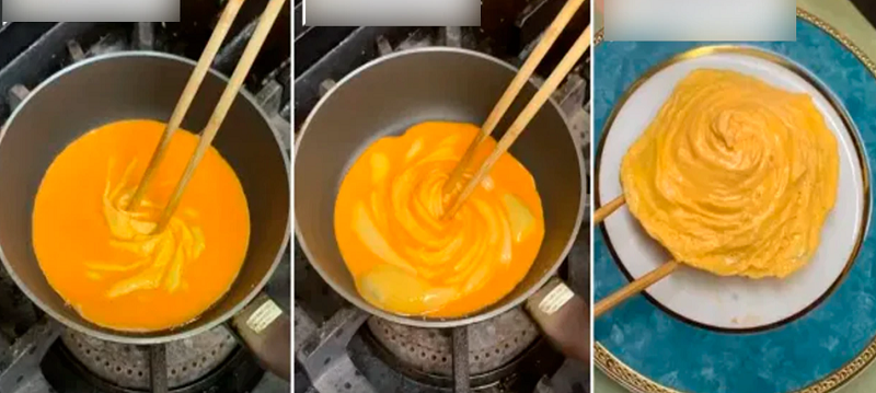 ¿Quieres preparar una tortilla de huevo con forma de rosa?