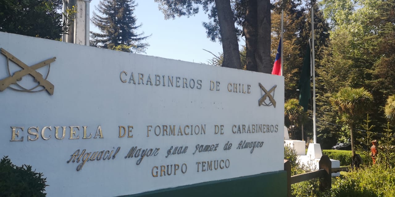 Levantan capilla ardiente en escuela de formación policial de Temuco por cabo Eugenio Naín