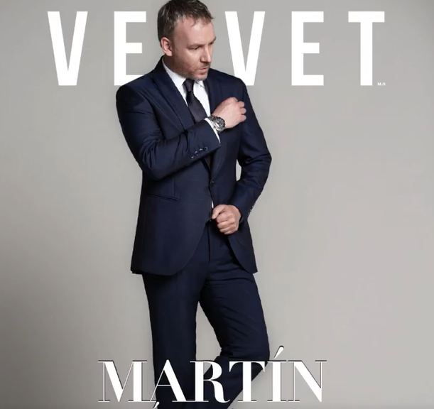 Martín Cárcamo en Revista Velvet