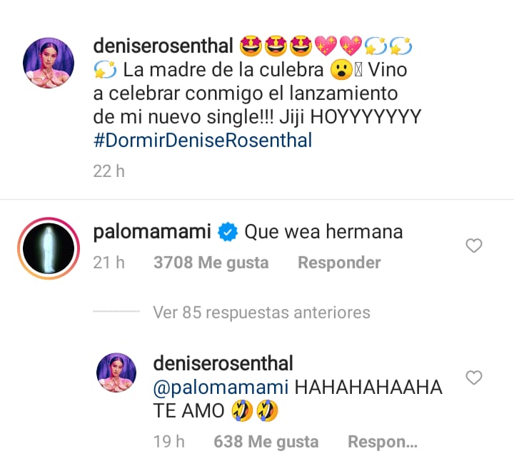 El divertido comentario de Paloma Mami en video de Denise Rosenthal con una madre de la culebra