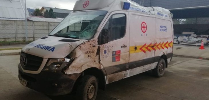 Más de 6 años de cárcel para hombre ebrio y sin licencia que robó y volcó ambulancia de hospital de Cunco
