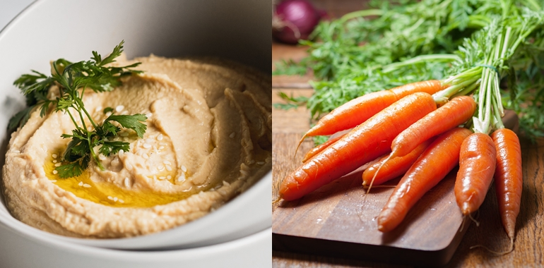 Hummus de zanahoria: la alternativa sencilla y saludable para alimentarse después de las fiestas