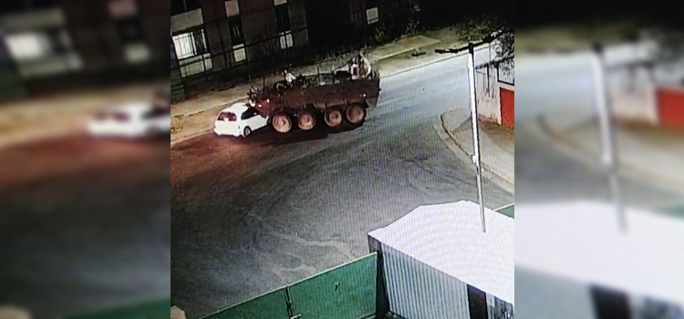 Conductor ebrio fue detenido tras huir de control en Quilicura: se topó con una tanqueta militar