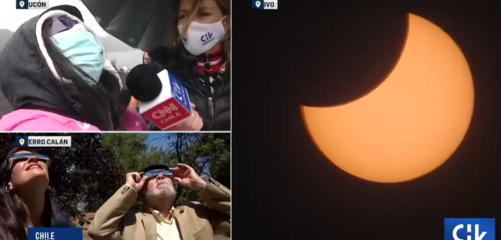 Viviana Encina recibió inesperada respuesta durante despacho por eclipse en CHV
