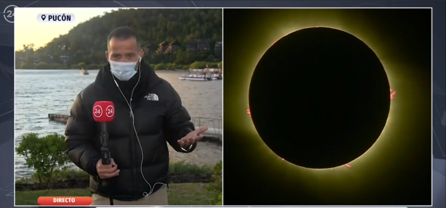 Iván Núñez cubrió eclipse