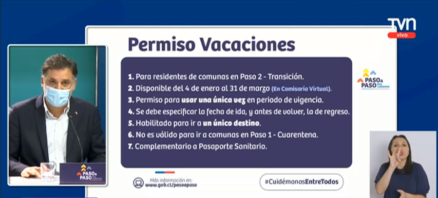 comunas en fase 2 tendrán permiso único para vacaciones