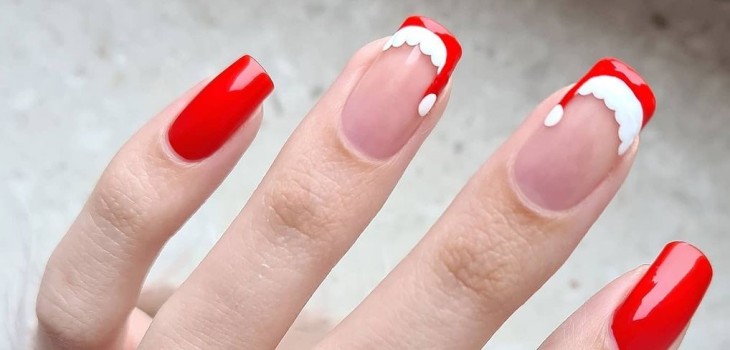 7 sencillos diseños de manicure para lucir durante la época navideña