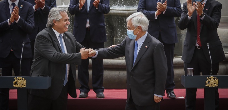Presidente Fernández y Piñera