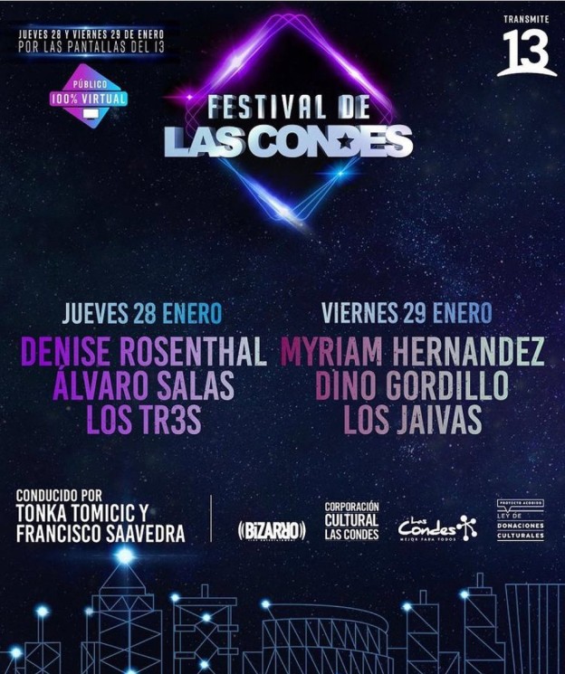 Confirman nueva versión de Festival Las Condes conoce los artistas