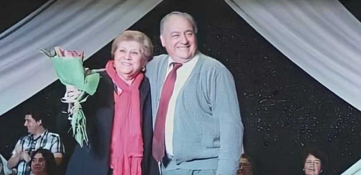 Carlos Barra y su esposa