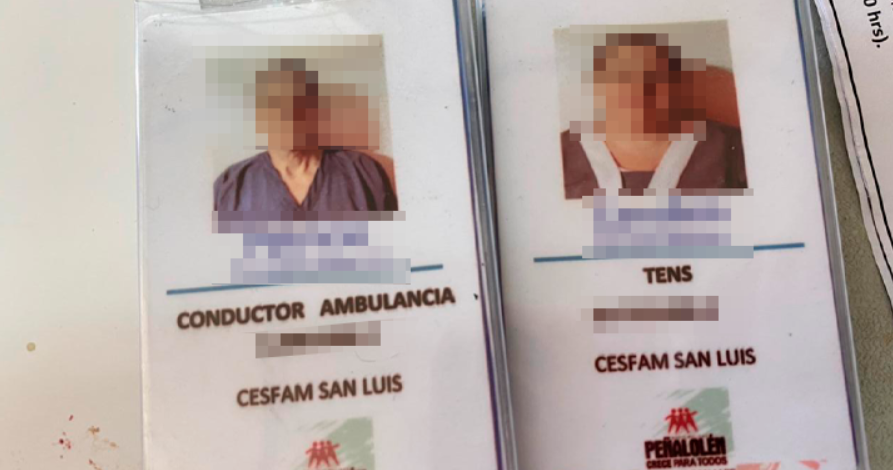 Detienen a dos personas con credenciales de salud falsas: las habrían comprado en El Tabo
