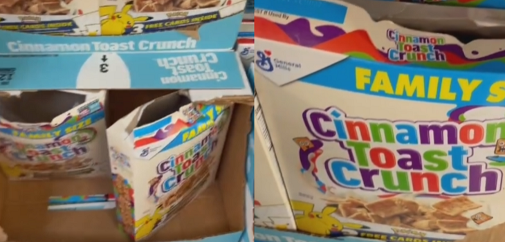 Video Show Real Cereal Boxes To Get Exclusive Pokemon Cards Accusan A Resenders Virales