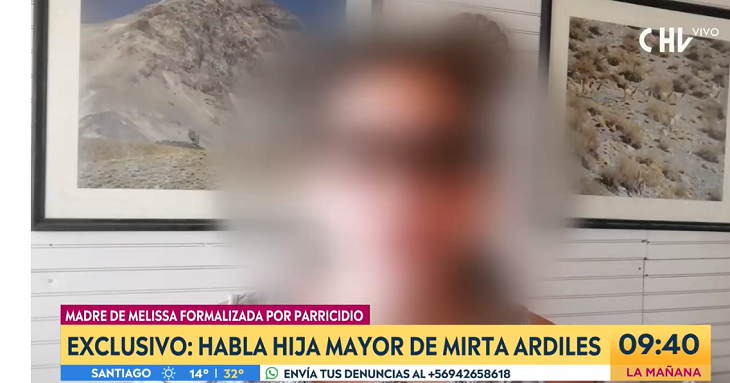 Hermana y tía de Melissa Chávez