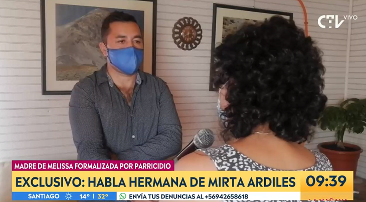 Hermana y tía de Melissa Chávez