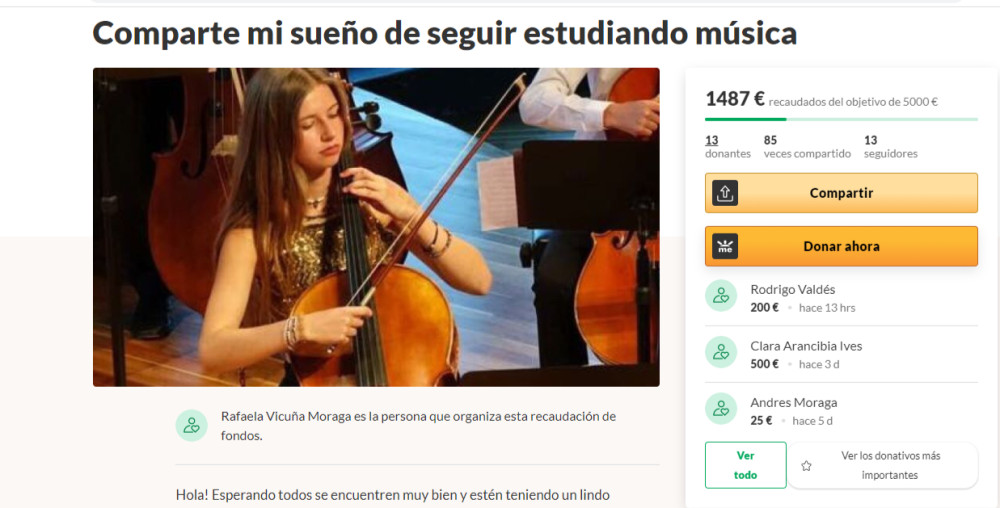 Rafaela Vicuña, una promesa musical: sobrina de Benjamín Vicuña entre los 100 jóvenes líderes 2020