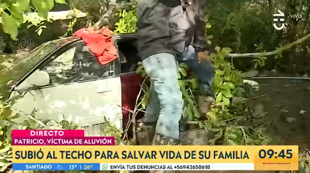 Hombre tuvo que subir con su familia al techo de su casa para salvarse de aluvión: Pangal lo ayudó