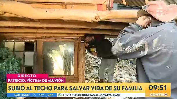 Hombre tuvo que subir con su familia al techo de su casa para salvarse de aluvión: Pangal lo ayudó