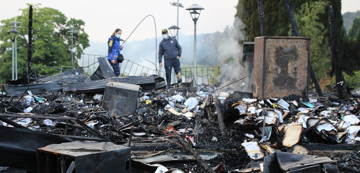 PDI busca testigos y grabaciones de cámaras para dar con responsables de incendios en Panguipulli