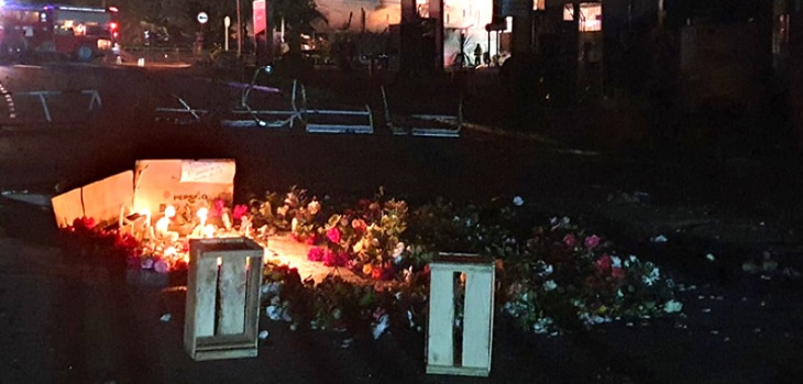 Improvisan velatón por malabarista: gobierno compromete ayuda en traslado de cuerpo a Santiago