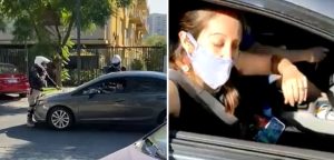 Conductor reaccionó furioso tras parte en Providencia y atropelló a personal municipal