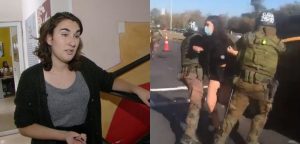 Candidata a constituyente Emilia Schneider es detenida en medio de manifestaciones por el 8M