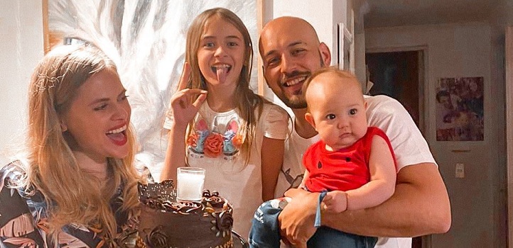 Eliana Albasetti y Federico Koch bautizaron a su hija Lujan