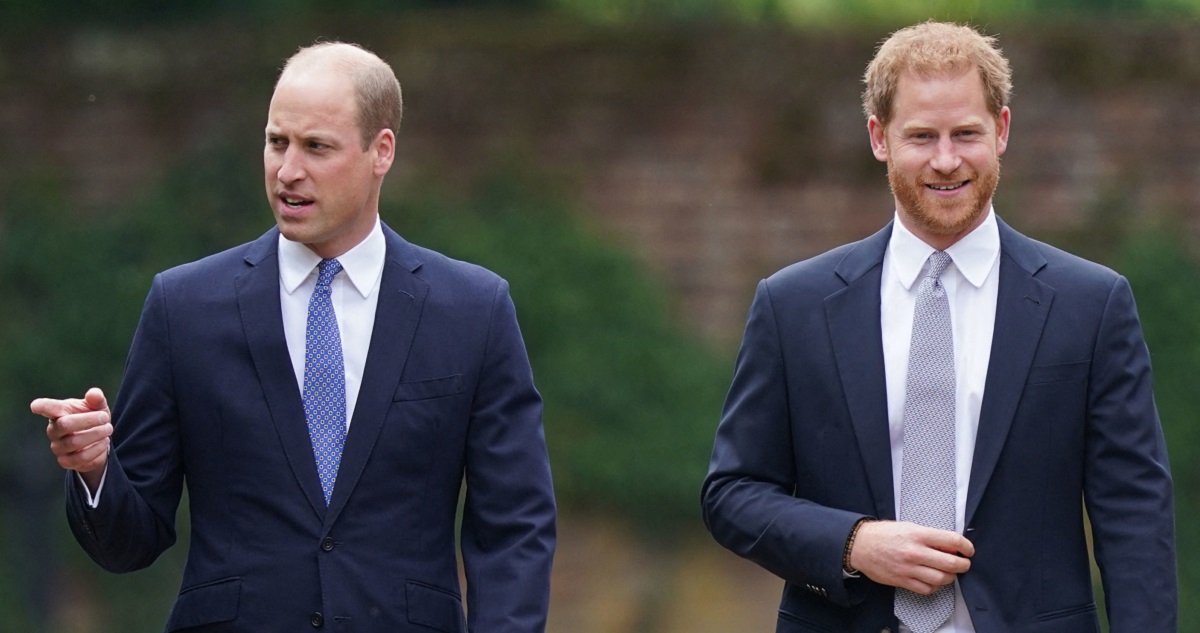 ¿Posible reconciliación? Príncipes William y Harry se reencuentran para inaugurar estatua de Diana