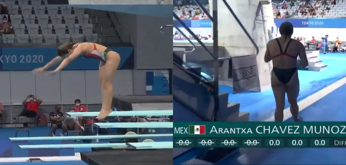 Comentarista quedó mudo: mexicana obtuvo solo ceros por fallido clavado y quedó fuera de los JJ.OO.