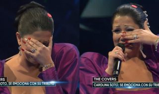 Carolina Soto se emocionó en The Covers