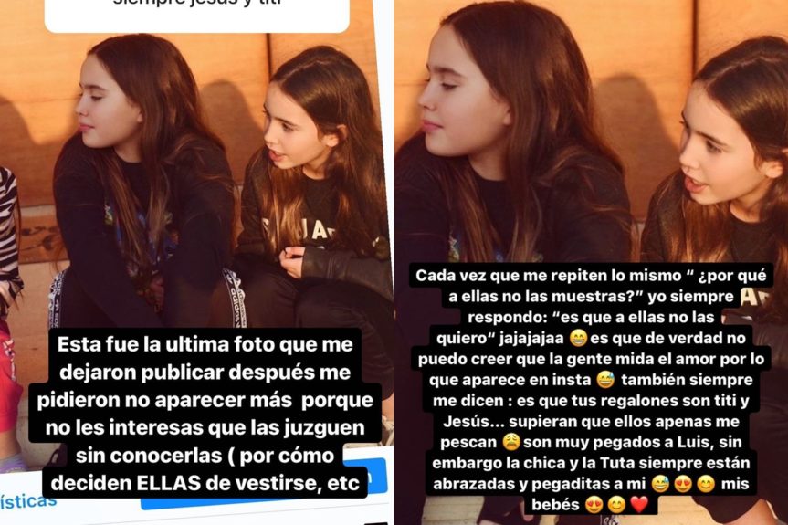 Coté López respondió ante constantes críticas por no subir fotos con sus hijas