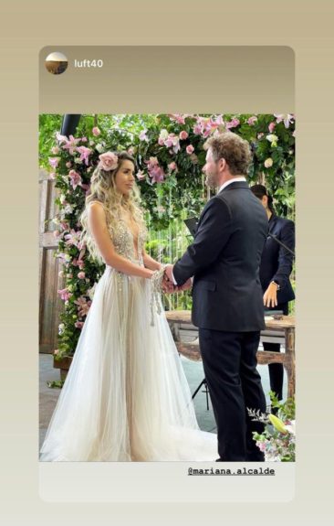 Mariana Alcalde se casó con novio que conoció en Instagram: cosió su vestido justo antes de la boda