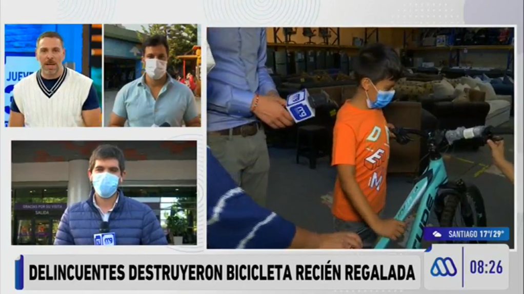 José Antonio Neme cumplió promesa a niño atropellado durante robo: le regaló bicicleta nueva