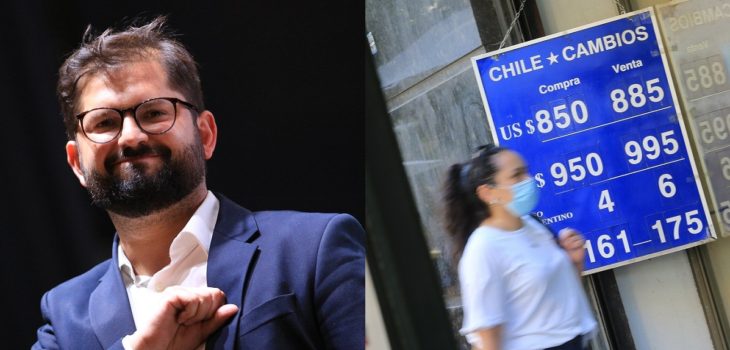 Gabriel Boric alza dolar