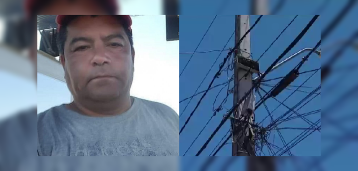 Hombre falleció electrocutado tras colgar una bandera en un poste para recordar a su difunto hijo