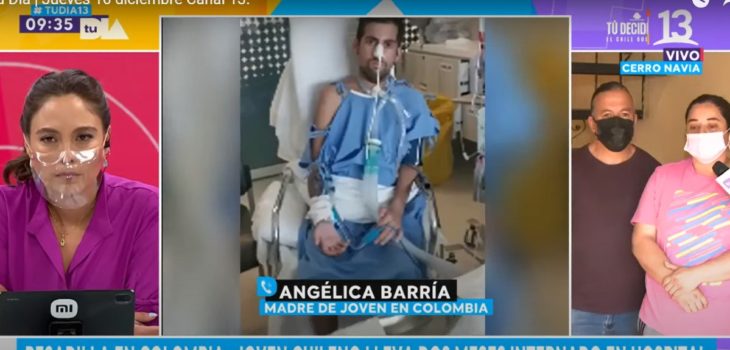 Madre de joven internado en Colombia pide ayuda para traerlo a Chile: “Él está luchando”