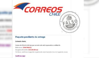 Preocupación por nueva estafa: mail notifica supuesto paquete que proviene de Correos de Chile