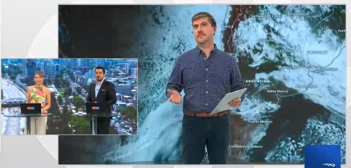 El chascarro en Chilevisión Noticias en espacio de Eduardo Sáez: generó risas de los conductores