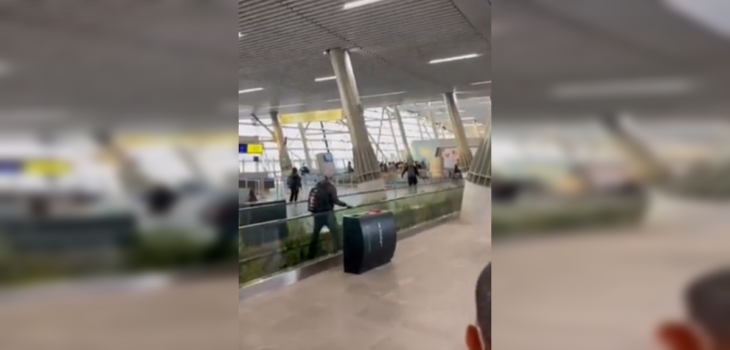 Captan riña entre hinchas de Colo Colo y la ‘U’ en Aeropuerto