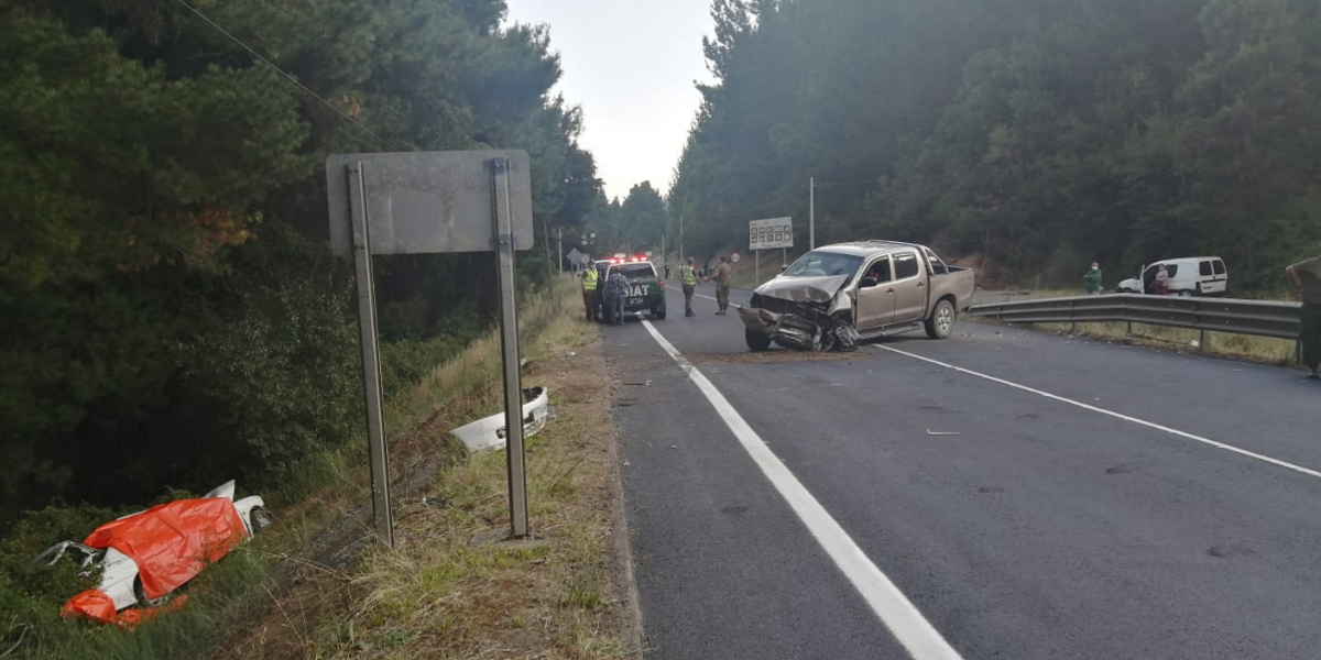 Grave accidente en Ruta de La Madera dejó tres personas fallecidas y dos lesionadas