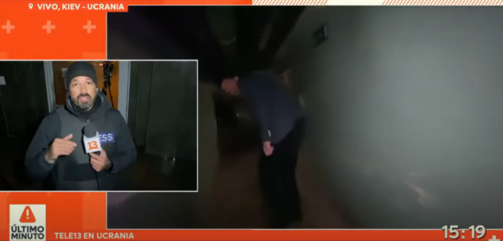 Alfonso Concha mostró cómo llegó en 1 minuto a refugio en hotel ante alarma de bombardeo en Kiev