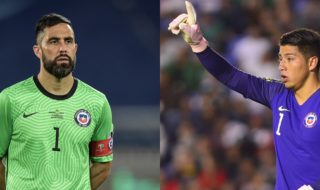 Brayan Cortés recibió felicitaciones de Claudio Bravo