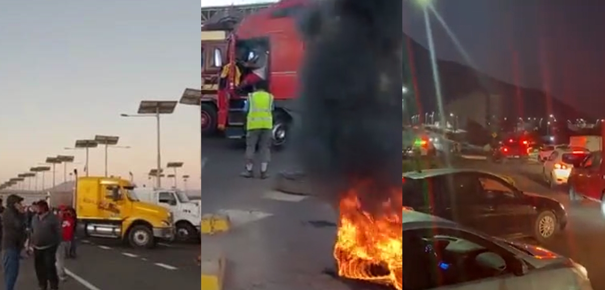Asesinato de camionero en Antofagasta provoca bloqueo en accesos