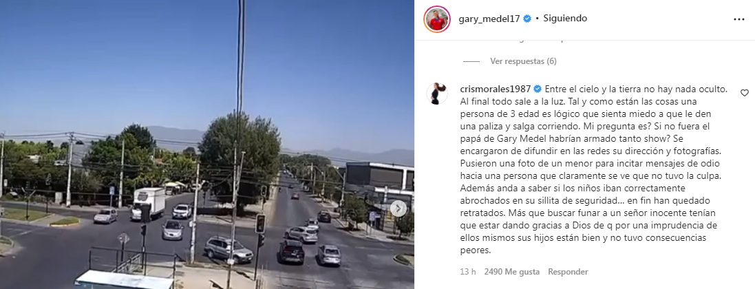 Cristina Morales mensaje Gary Medel