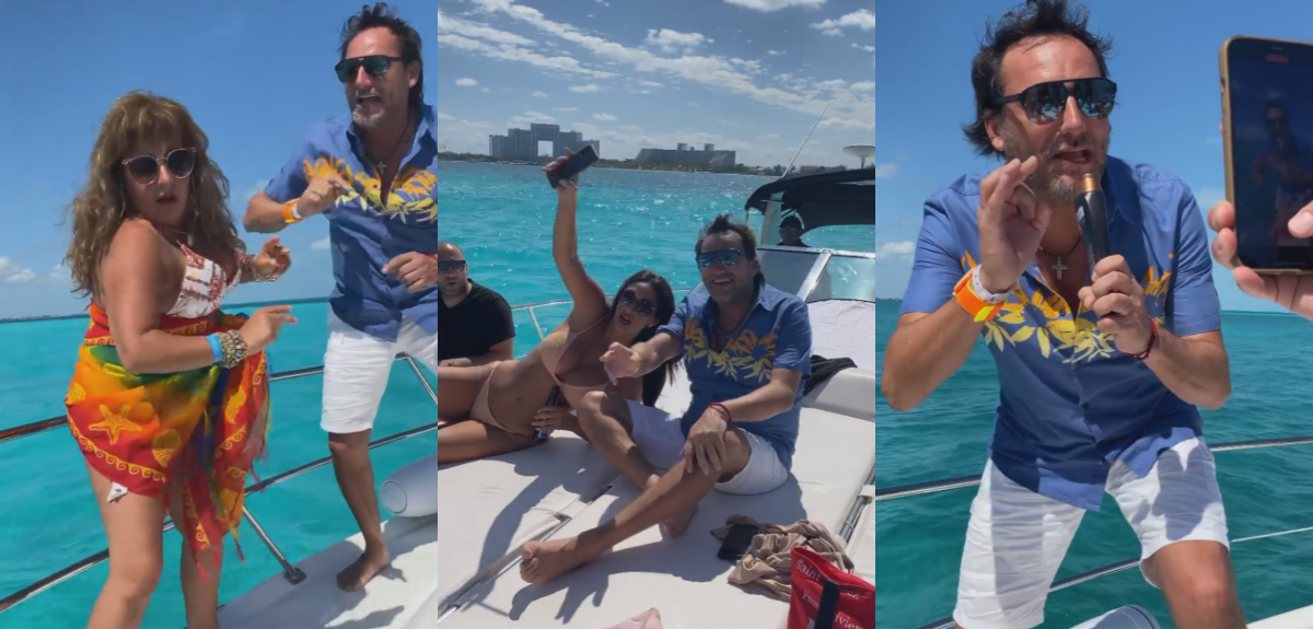 Helhue Sukni mostró su encuentro con Pamela Díaz y Daniel Fuenzalida en un yate desde Cancún