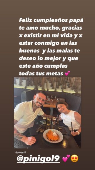 Gissella envió romántico texto a Pinilla por su cumpleaños: hijas se sumaron con emotivas palabras