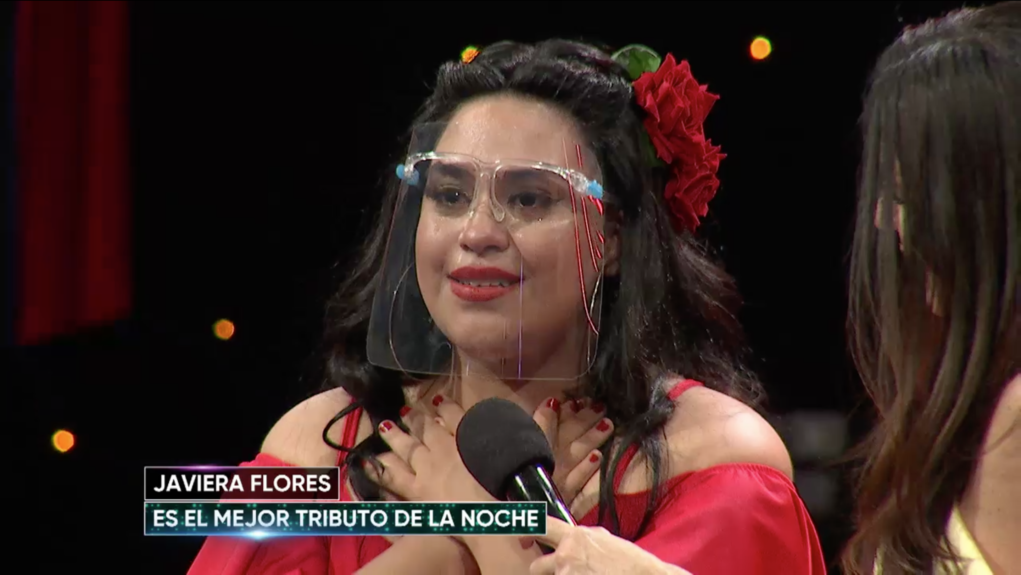 Emoción de Javiera Flores al ser escogida como el mejor tributo de la noche en “The Covers 2”