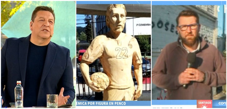 JC Rodríguez bromeó en el matinal con estatua de Ben Brereton: “Se parece a Lucho Ugalde”