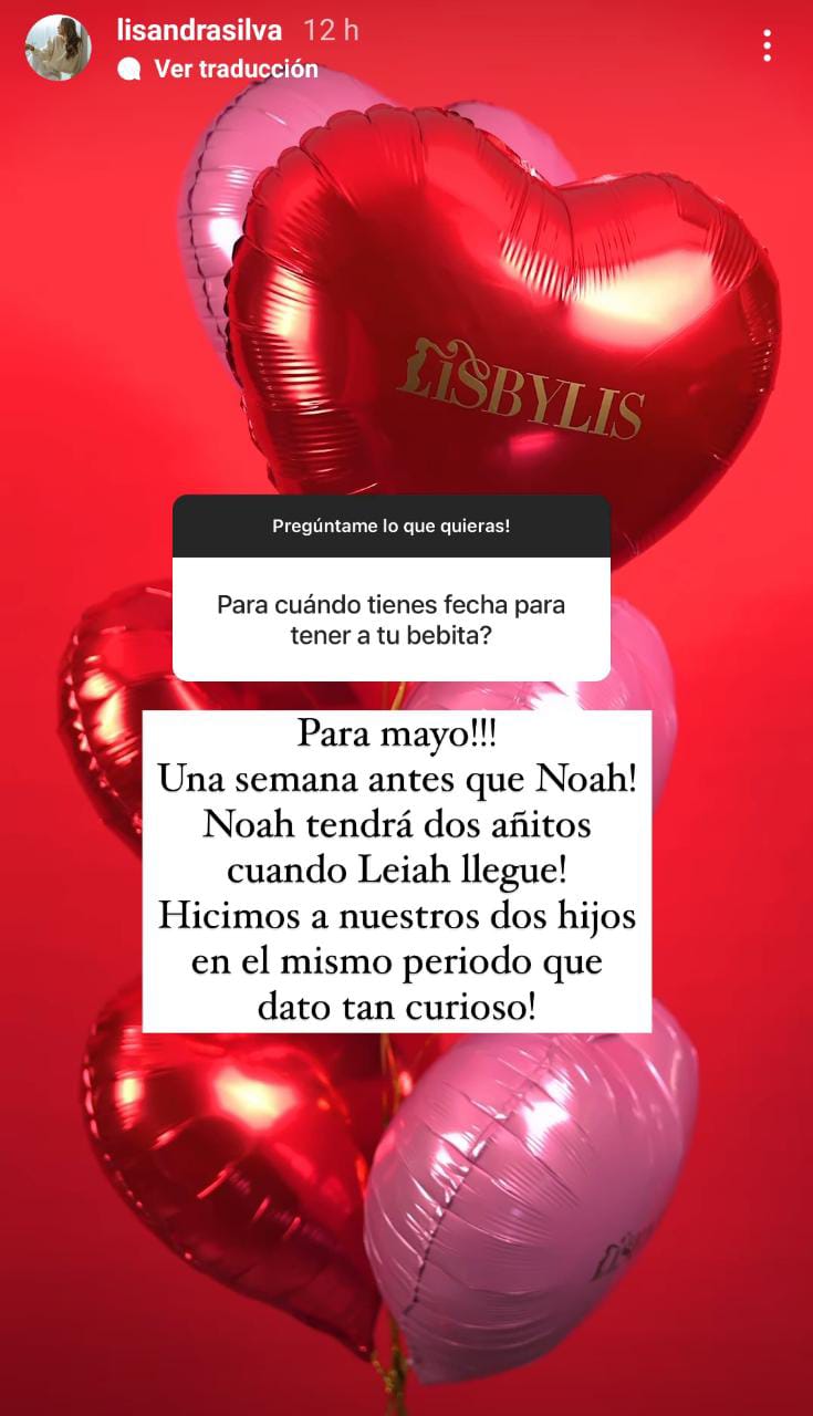 Lisandra Silva reveló el origen del nombre de su hija