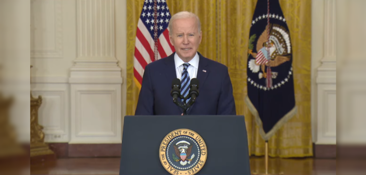 Presidente Biden se refirió al ataque de Rusia sobre Ucrania.