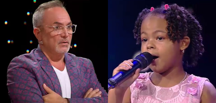 Pequeña de seis años impactó con su voz al jurado de ‘Talento Rojo’: recibió beca de Lucho Jara
